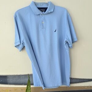 Nautica Men's Sky Blue Short-Sleeve Polo